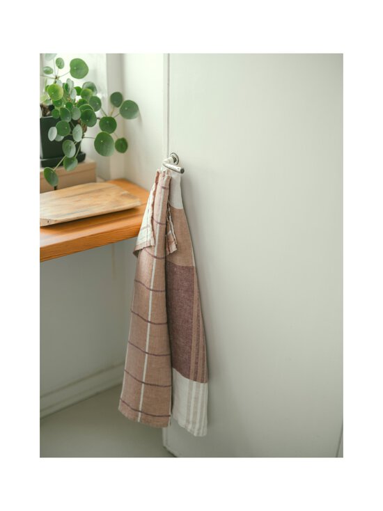 Lapuan Kankurit - Kokki-pellavapyyhe - 3 CINNAMON-WHITE-BORDEAUX | Stockmann - photo 4