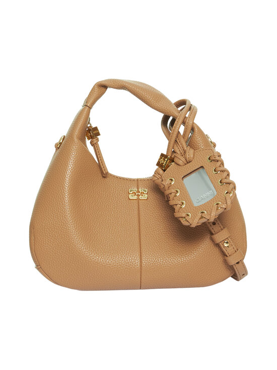 Ganni - Hobo Mini Grained -laukku - TAWNY BIRCH | Stockmann - photo 1