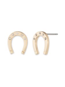 Lauren Ralph Lauren - Horseshoe-nappikorvakorut - GLD/CRY | Stockmann