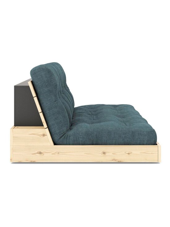 Karup - Base-futonsohva Corduroy-kangas pale blue/mänty L 196 cm - BLUE | Stockmann - photo 3