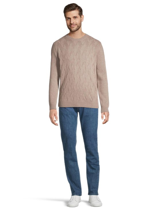 Oscar Jacobson - Aston Roundneck -neule - 406 WALNUT BEIGE - photo 2 Oscar Jacobson - Aston Roundneck -neule - 406 WALNUT BEIGE | Stockmann - photo 2