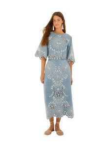 Farm Rio - Richelieux Cropped -farkkupusero - L0034 DENIM | Stockmann