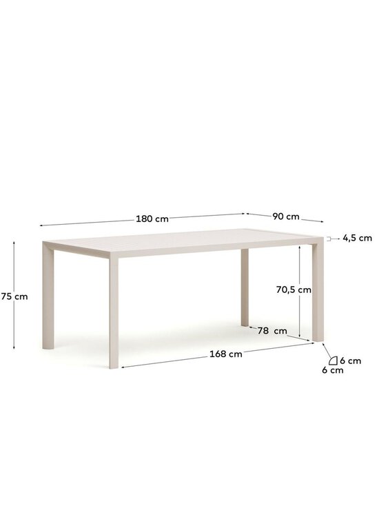 Kave Home - Culip-ruokapöytä - VALKOINEN - photo 9 Kave Home - Culip-ruokapöytä - VALKOINEN | Stockmann - photo 9