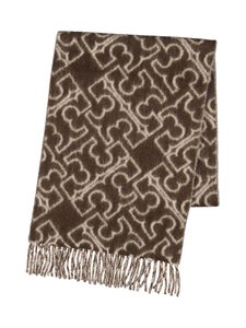 Tory Burch - Puzzle Logo šalle - 200 BROWN / IVORY | Stockmann