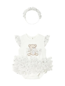 Mayoral - Bodi tüllseelikuga ja peapael - 95 NATURAL | Stockmann