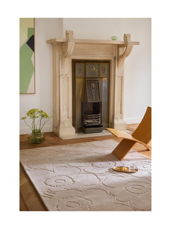 Marimekko - Piirto Unikko- villamatto - 133704 GREIGE | Stockmann - photo 5