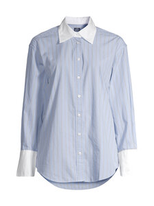 GAP - Poplin Big kreklblūze - LIGHT BLUE STRIPE | Stockmann
