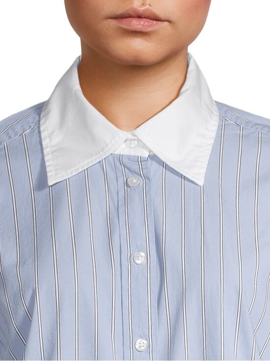 GAP - Poplin Big kreklblūze - LIGHT BLUE STRIPE | Stockmann - photo 4