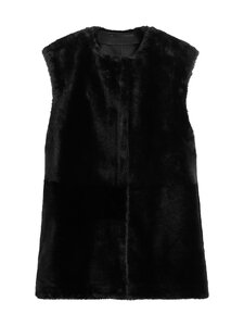 TOTEME - Plush shearling -liivi - BLACK | Stockmann