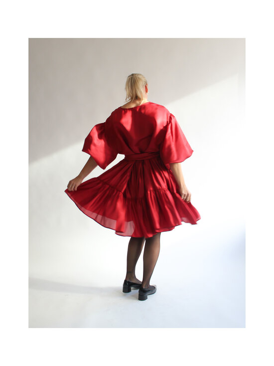 Lili Marleena - Kleit Puff Sleeve Double Ruffle - RED | Stockmann - photo 7