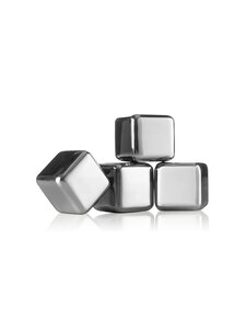 Vacuvin - Whiskey Stones -teräsjääpalat 4-pack - STEEL | Stockmann