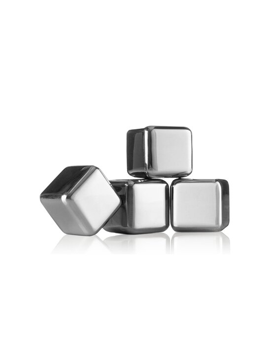 Vacuvin - Whiskey Stones -teräsjääpalat 4-pack - STEEL | Stockmann - photo 1