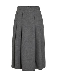 Vila - ViAbina Pleated -midihame - MEDIUM GREY MELANGE Vila - ViAbina Pleated -midihame - MEDIUM GREY MELANGE | Stockmann