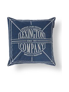 Lexington - Logo-tyynynpäällinen - 5567 DARK BLUE/LT BEIGE | Stockmann