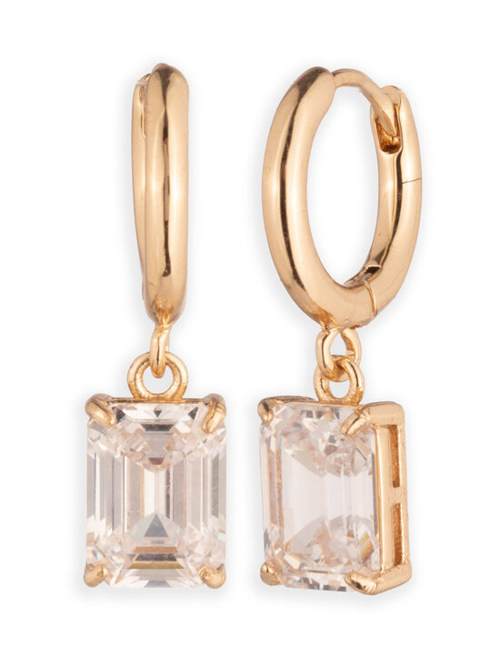 Lauren Ralph Lauren - Tsirkoonist ripatsiga kõrvarõngad Marisol Huggie - GLD/CRY | Stockmann - photo 1