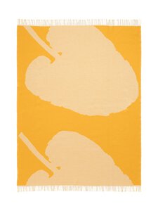 Marimekko - Valkea Yö -huopa 140 x 170 cm - 841 CARAMEL, CREAM, WARM ORANGE | Stockmann