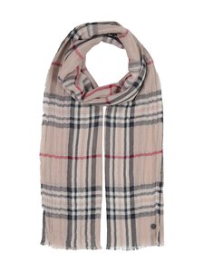 Fraas - Fraas Checked -puuvillahuivi 40 x 180 cm - 170 BEIGE | Stockmann