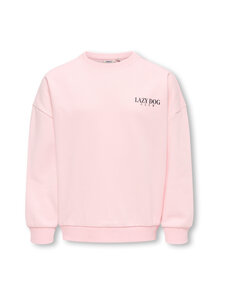 KIDS ONLY - KogBila Print O-neck džemperis - CHALK PINK PRINT:LAZY DOG | Stockmann