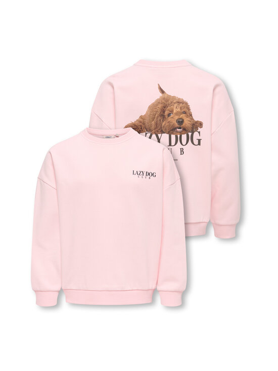 KIDS ONLY - KogBila Print O-neck džemperis - CHALK PINK PRINT:LAZY DOG | Stockmann - photo 2