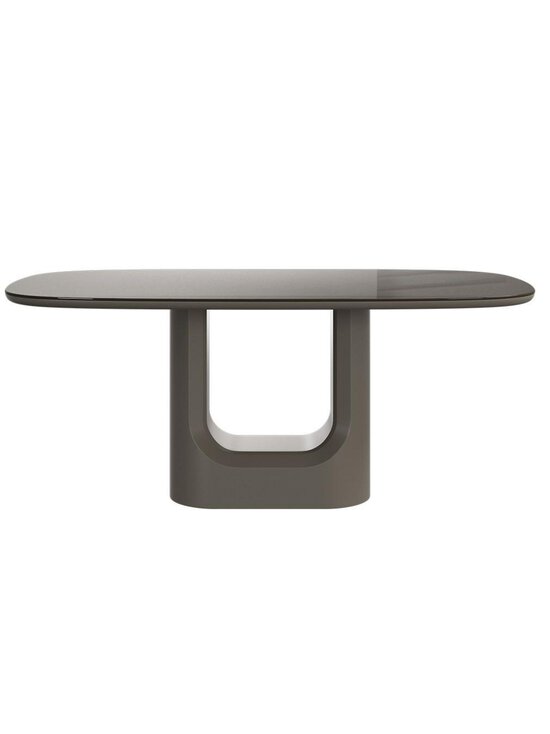 BoConcept - Volterra-ruokapöytä lämmin harmaa lasi / lämmin harmaa 99 x 180 cm - GREY | Stockmann - photo 1