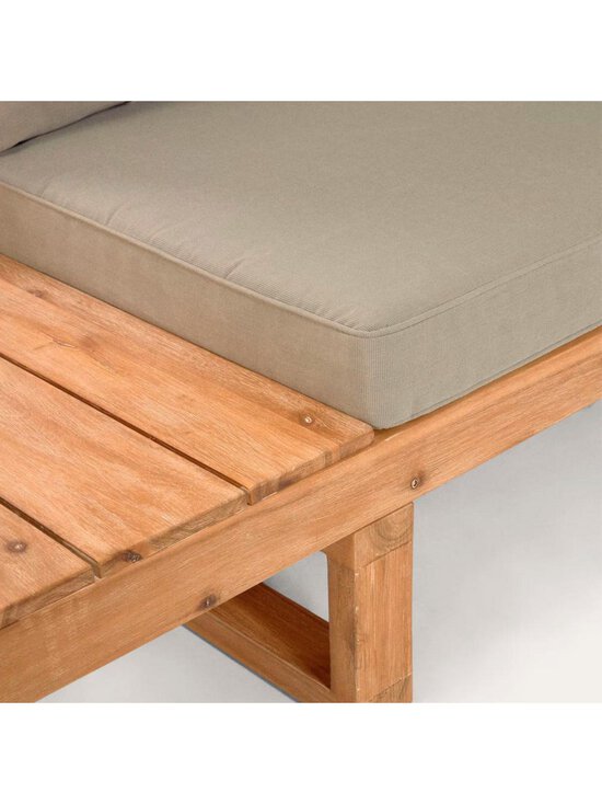 Kave Home - Flaviina-ulkosohvasetti kulmasohva + sohvapöytä akaasia/beige L 230 cm - BEIGE | Stockmann - photo 5