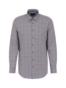 Bugatti - Triiksärk Check Modern fit - 080 BROWN | Stockmann