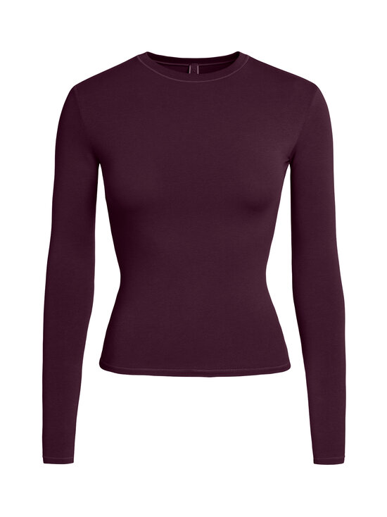 SKIMS - Trikotaažsärk Cotton Jersey Long Sleeve - CURRANT | Stockmann - photo 1