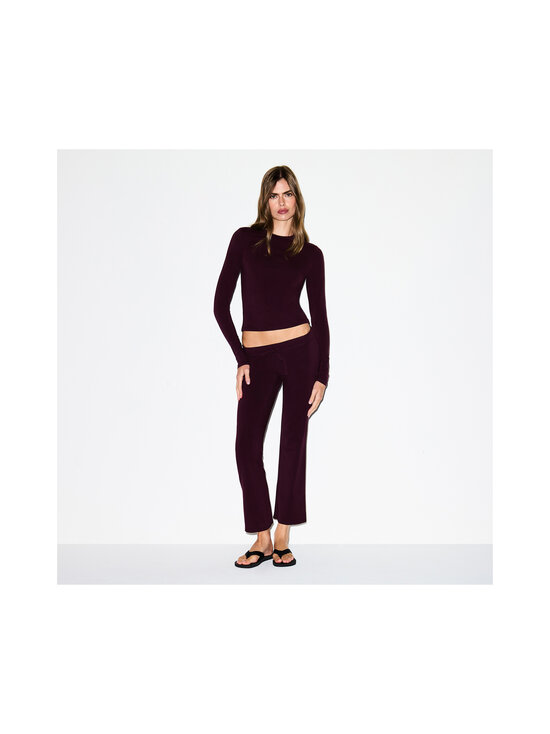 SKIMS - Trikotaažsärk Cotton Jersey Long Sleeve - CURRANT | Stockmann - photo 4