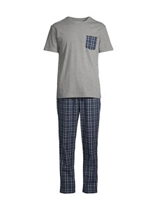 Cap Horn loungewear - Sam poplīna pidžama - BLUE CHECK/GREY TOP Cap Horn loungewear - Sam poplīna pidžama - BLUE CHECK/GREY TOP | Stockmann