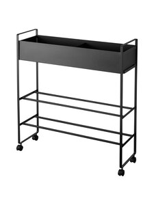 Yamazaki - Tower uzglabāšanas ratiņi - BLACK | Stockmann