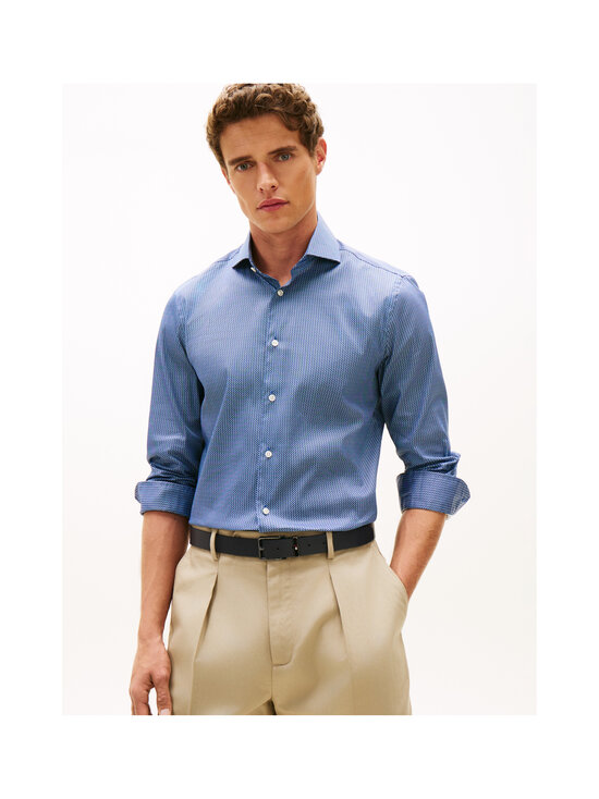 Tommy Hilfiger - DC Flex Collar Mini Texture -kauluspaita - DCC CARBON NAVY | Stockmann - photo 5