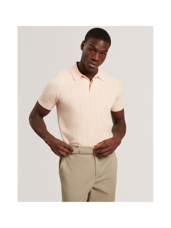 Ted Baker London - Edgardss Mixed Stitch Button Neck -pikeepaita - DUSKY-PINK | Stockmann - photo 2