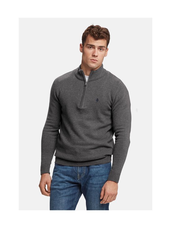 MCS - Axel Regular Half Zip -neulepaita - BROWN MELANGE | Stockmann - photo 7