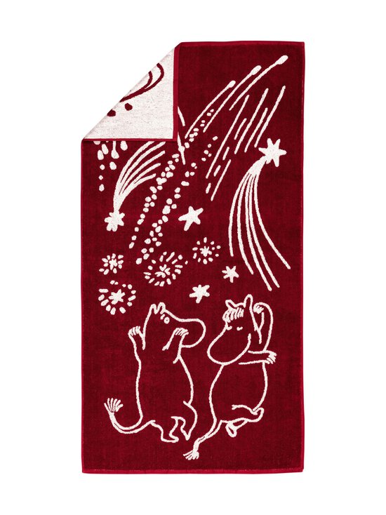 Moomin Arabia - Juhlan Aika -kylpypyyhe 70 x 140 cm - RED | Stockmann - photo 1