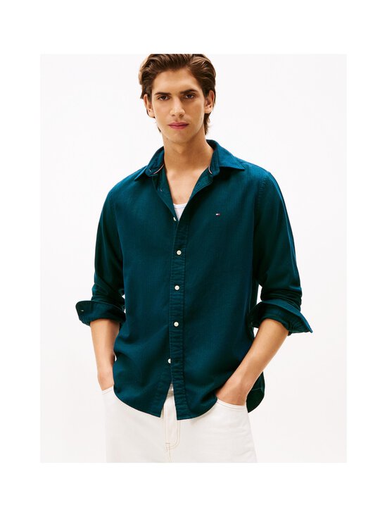 Tommy Hilfiger - Triiksärk Flannel Herringbone - L6K ORNAMENTAL GREEN | Stockmann - photo 3