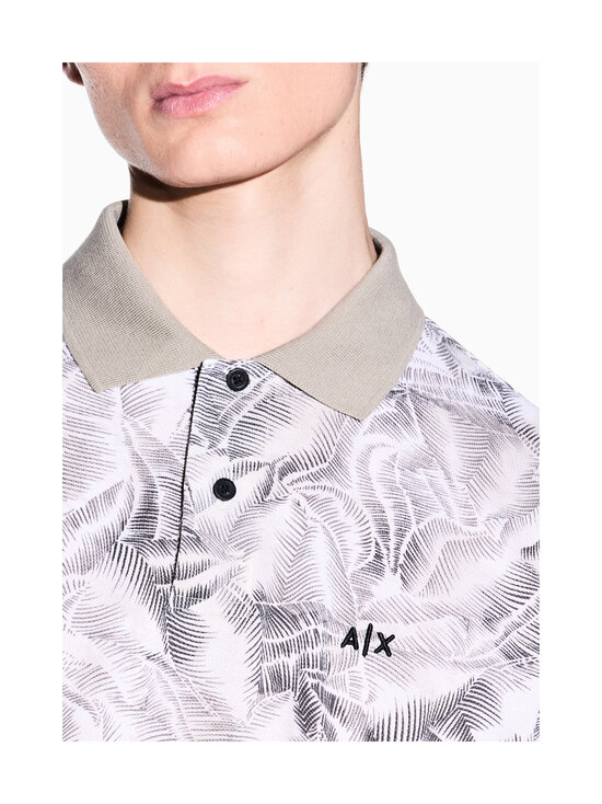 ARMANI EXCHANGE - Leaf Allover -pikeepaita - AF10366 F1146 CREAM LEAF ALLOVER BIG | Stockmann - photo 5