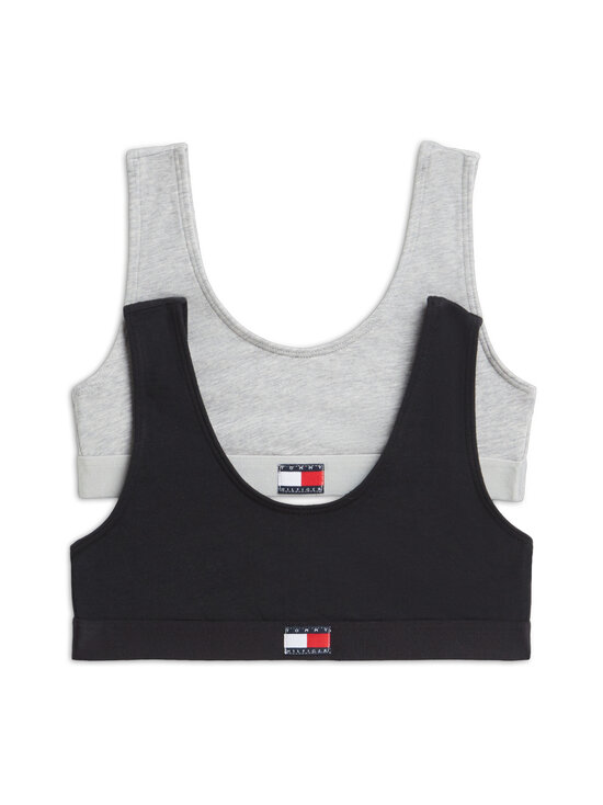 Tommy Hilfiger - Cotton Bralette krūšturi 2 gab. - 0VB BLACK / L GRY HEATHER | Stockmann - photo 1