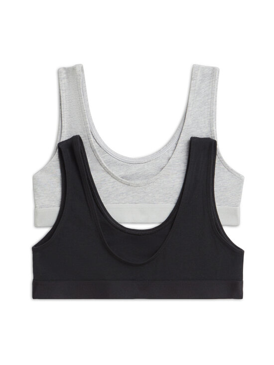 Tommy Hilfiger - Cotton Bralette krūšturi 2 gab. - 0VB BLACK / L GRY HEATHER | Stockmann - photo 2