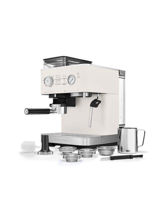 KitchenAid - Semi Auto Espresso KES6551 -puoliautomaattinen espressokone kahvimyllyllä - PORCELAIN WHITE - photo 2 KitchenAid - Semi Auto Espresso KES6551 -puoliautomaattinen espressokone kahvimyllyllä - PORCELAIN WHITE | Stockmann - photo 2
