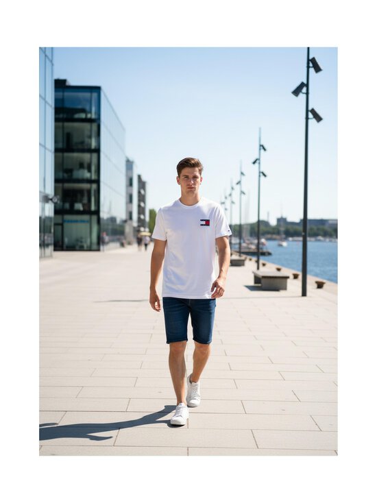 Tommy Jeans - Essential Flag -paita - YBR WHITE | Stockmann - photo 3