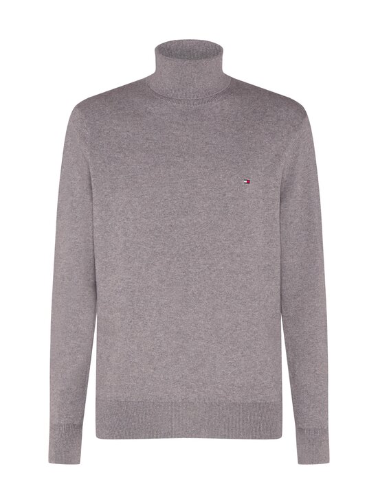 Pima Cotton Cashmere Roll Neck -neule