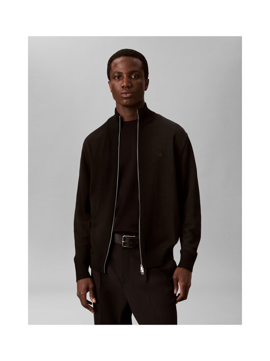Calvin Klein Menswear - Merino Full Zip -neuletakki - UB1 BLACK | Stockmann - photo 4