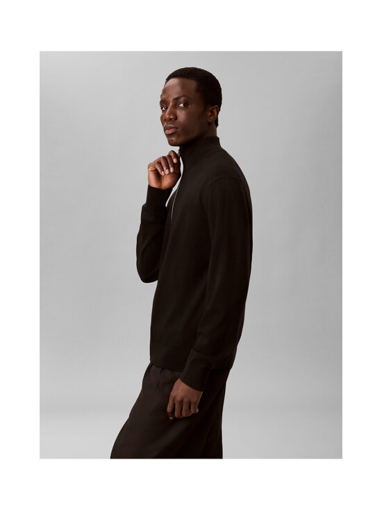 Calvin Klein Menswear - Merino Full Zip -neuletakki - UB1 BLACK | Stockmann - photo 6