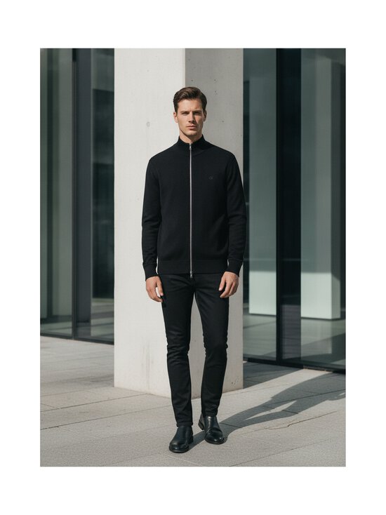 Calvin Klein Menswear - Merino Full Zip -neuletakki - UB1 BLACK | Stockmann - photo 7