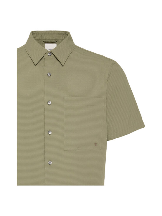 Calvin Klein Menswear - Solid Seersucker Classic -kauluspaita - LDI DEEP LICHEN GREEN | Stockmann - photo 3