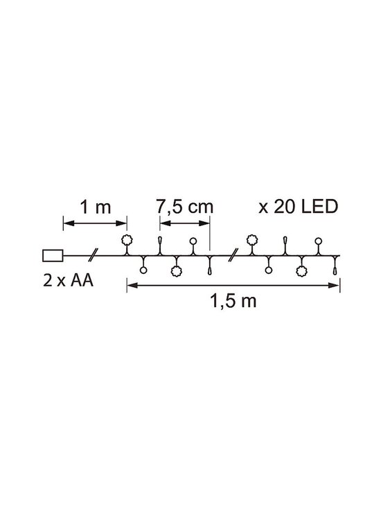Airam - Valguskett Hallon LED 1,5 m - NOCOL - photo 3 Airam - Valguskett Hallon LED 1,5 m - NOCOL | Stockmann - photo 3