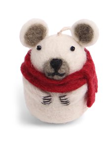 Én Gry & Sif - Polar Bear with Scarf  -joulukoriste - WHITE | Stockmann