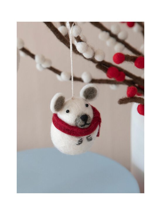 Én Gry & Sif - Polar Bear with Scarf Ziemassvētku rotājums - WHITE | Stockmann - photo 2