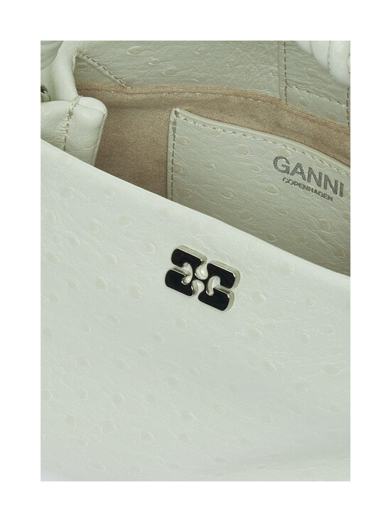 Ganni - Bou Mini Ostrich -laukku - EGRET | Stockmann - photo 3