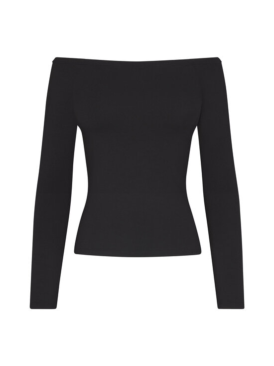 SKIMS - Smooth Layers Off The Shoulder -paita - OBSIDIAN | Stockmann - photo 1